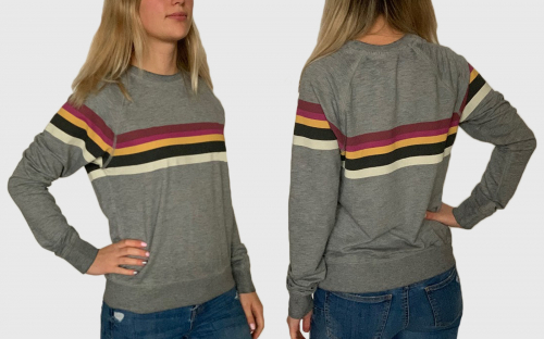 Модный женский свитер Others Follow – цветная полоска снова ворвалась в модные тренды №149