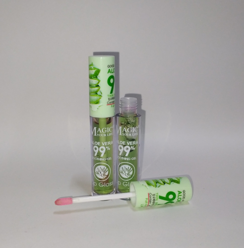 Копии Проявляющий блеск для губ с экстрактом алоэ Magic Your Life Aloe Vera 99% Soothing Gel Lip Gloss