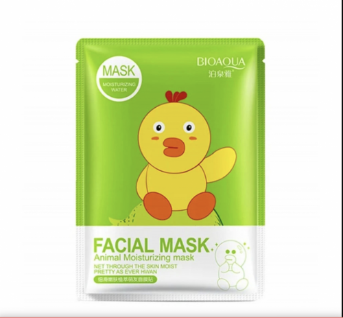 Тканевая маска для лица с экстрактом граната Bioaqua Facial Mask Animal Moisturizing Mask (Цыпленок) 30g