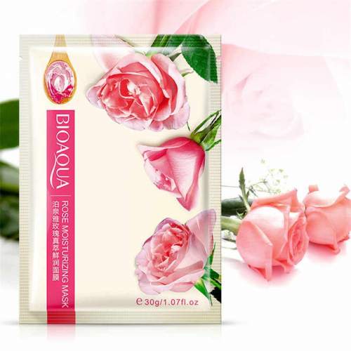 Увлажняющая тканевая маска для лица с экстрактом розы Bioaqua Rose Moisturizing Mask 30g