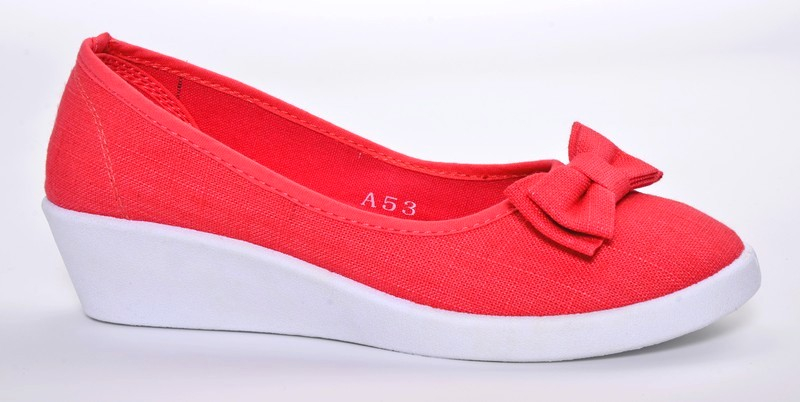 HappyDi 53-15 Туфли женские красн текстиль