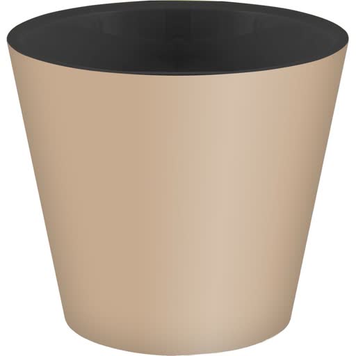 Горшок Rosemary 16л D330 бежевый с дренажной вставкой на колесиках