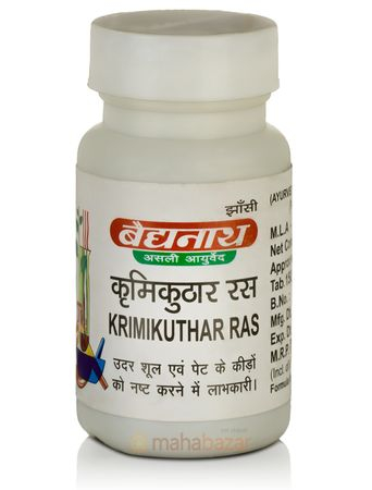 Кримикутхар Рас, антипаразитарное средство, 80 таб, производитель Байдьянатх