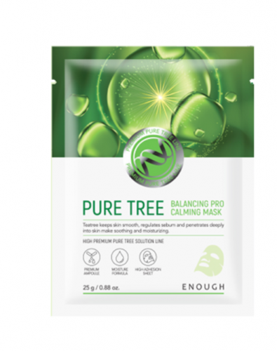Успокаивающая тканевая маска для лица с чайным деревом Pure Tree Balancing Pro Calming Mask 1 шт