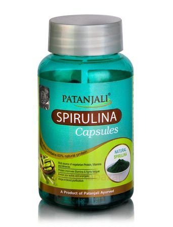 Натуральная Спирулина, 60 кап, производитель Патанджали