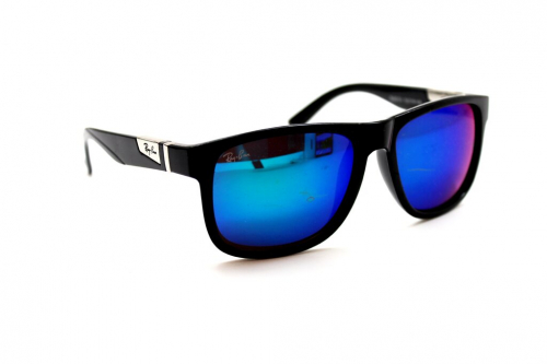 распродажа солнцезащитные очки R 8215-1 черный глянец сине-зеленый