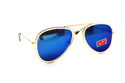 распродажа солнцезащитные очки R 3026-1 золото синий