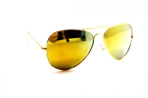 распродажа солнцезащитные очки R 3026 золото зеленый зеркальный
