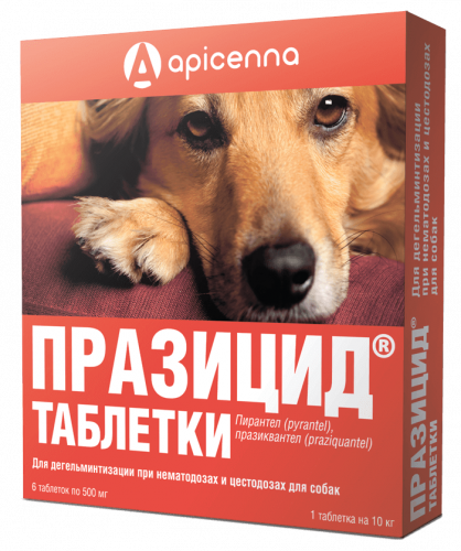 Apicenna Празицид для собак , 6 т.