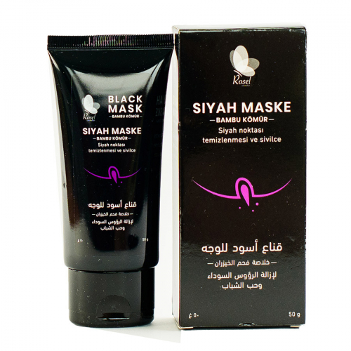 Маска от черных точек Rosel Cosmetics Black mask Siyah Maske 50g