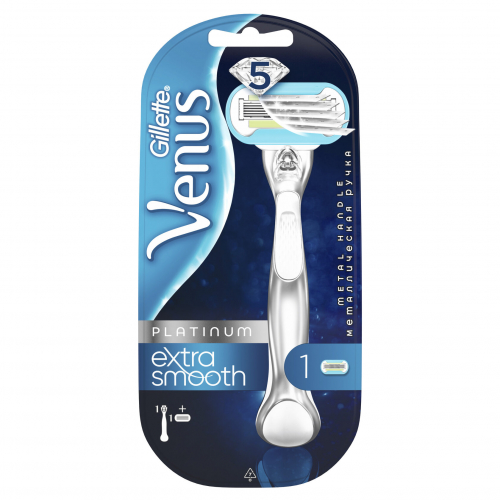 Станок для бритья Жиллетт Venus Platinum Extra Smooth (+ 1 кассета)