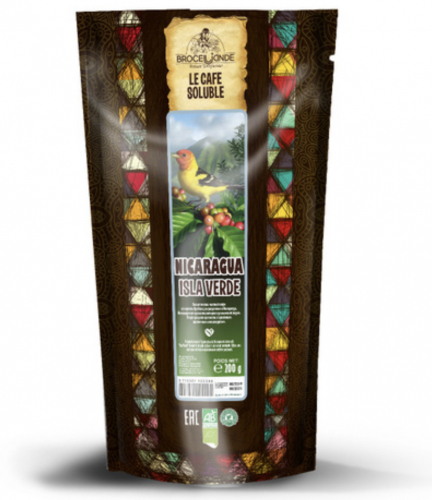  Кофе растворимый Broceliande Nicaragua, мягкая упаковка, 200 