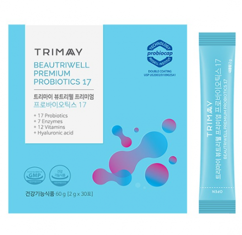 до 09.24 Биологическая активная добавка с пробиотиками, энзимами и витаминами TRIMAY BeautriWell Premium Probiotics 17 - 30шт по 2 г