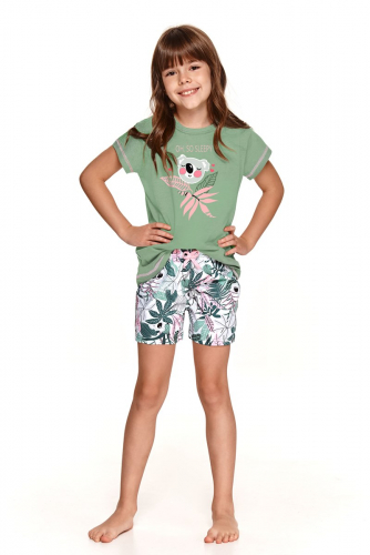  603 р  763р 2200/2201 SS21 HANIA Пижама для девочек с шортами Зеленый