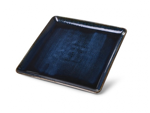 3972 FISSMAN Тарелка квадратная ATLANTIS 23 см, цвет синий (фарфор)