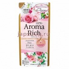 Lion Soflan Aroma Rich Diana Ополаскиватель для белья дезодорирующий с натуральными ароматическими маслами, мягкая упаковка, 400 мл (4903301292432)