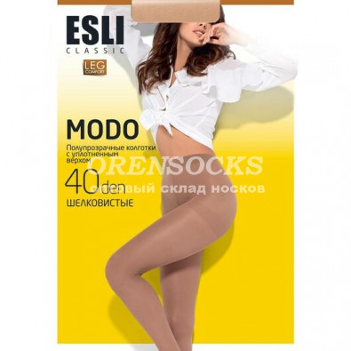 ESLI MODO 70 DEN ШЕЛКОВИСТЫЕ МАТОВЫЕ КОЛГОТКИ С УПЛОТНЕННЫЫМ ВЕРХОМ