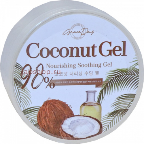 Grace Day Питательный успокаивающий гель для лица и тела с кокосом, для всех типов кожи, 300 мл (8809446653991)