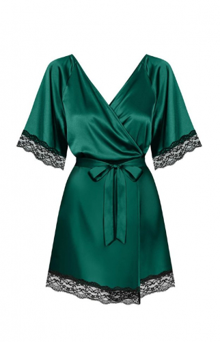 Пеньюар Obsessive SENSUELIA Robe green