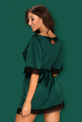 Пеньюар Obsessive SENSUELIA Robe green