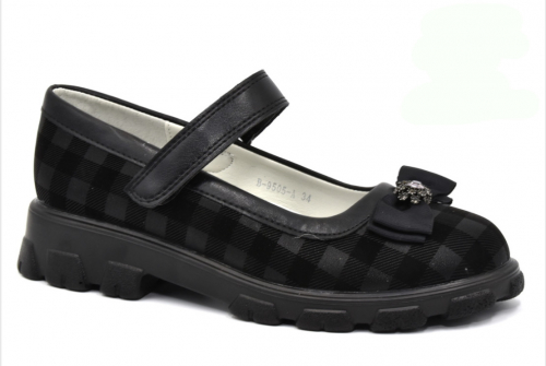 Туфли для девочек B-9505-A, черный