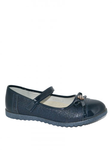 Туфли для девочек B-1437-A, темно-синий