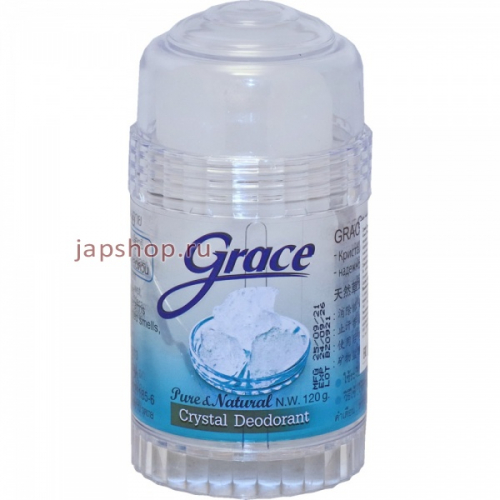 Grace Deodorant Pure and Natural Дезодорант кристаллический, натуральный, 120 гр (8857102910926)
