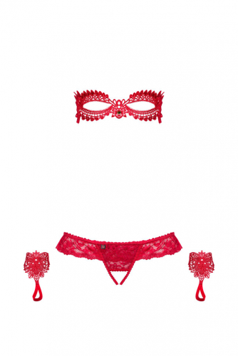 Комплект (3 предмета) Obsessive HETEA SET CROTCHLESS