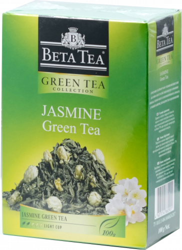 BETA TEA. Jasmine green tea 100 гр. карт.пачка