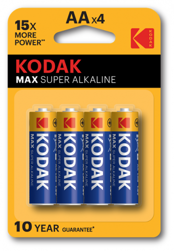 Батарейка Kodak LR06 AA MAX BL4 (4/80/400)