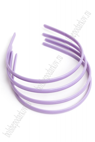 Ободки для волос 0,8 см пластиковые (20 шт) SF-452, фиолетовый