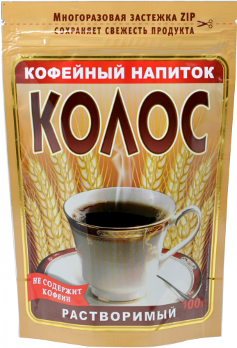 Вокруг света. Кофейный напиток Колос 100 гр. мягкая упаковка