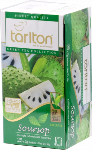 TARLTON. Soursop зеленый в конвертах карт.пачка, 25 пак.