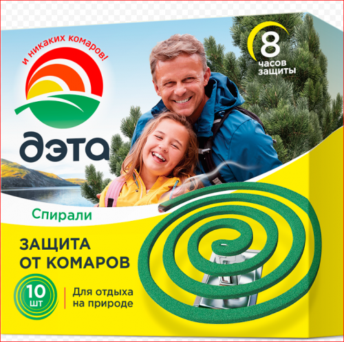 Спираль от комаров ДЭТА 10 шт.