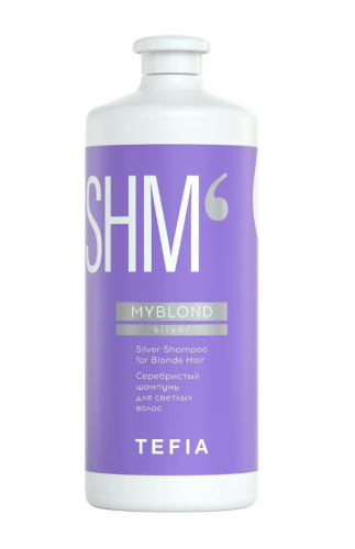 Tefia MYBLOND Серебристый шампунь для светлых волос 1000 мл