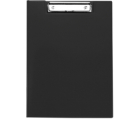 Папка-планшет с зажимом OfficeSpace А4, пластик, черный 245659