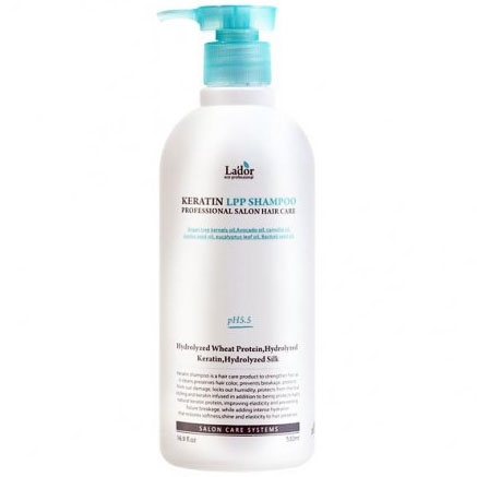 Безсульфатный шампунь для волос с кератином  Keratin lpp Shampoo 530 мл