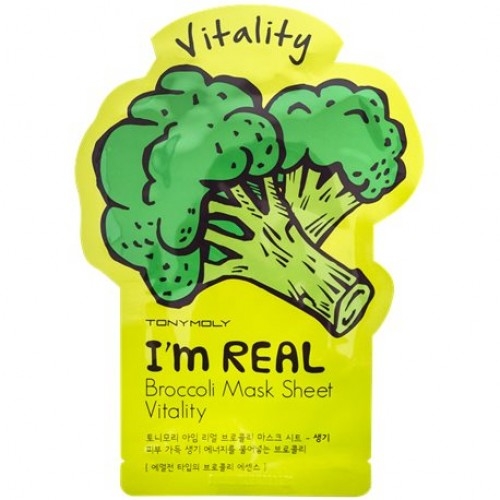 Тканевая маска с экстрактом брокколи  I’m Real Broccoli Mask Sheet Vitality 21мл