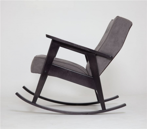 Кресло-качалка РЕТРРО (венге / RS 15 - темно-серый)