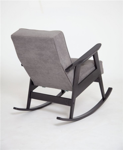 Кресло-качалка РЕТРРО (венге / RS 15 - темно-серый)