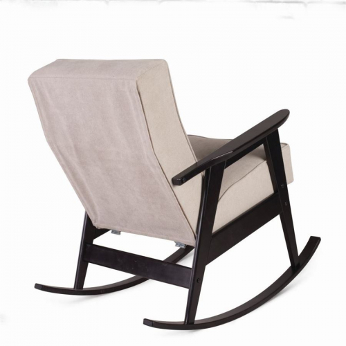 Кресло-качалка РЕТРРО (венге / 02 - светло-серый)