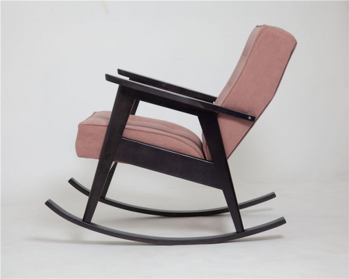 Кресло-качалка РЕТРРО (венге / RS 12 - розовый)