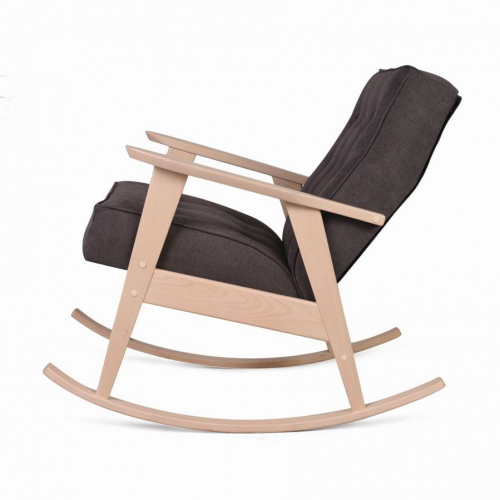 Кресло-качалка РЕТРРО (беленый дуб / 05 - коричневый)