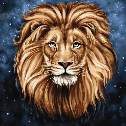 Алмазная мозайка: Созвездие льва 38х38 Ag 587