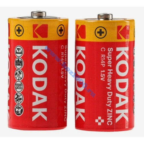 Батарейки сред. R14 Kodak      1*2*24