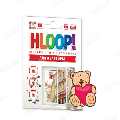 Наклейки от мух HLOOP (мишка) х50 ХЛПН4квМ