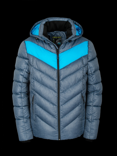 Куртка зимняя мужская Merlion Сириус (синий меланж/индиго)