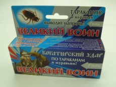 Великий воин 45г гель-шприц от тараканов к/60шт