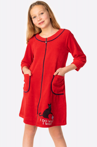 Bonito / Велюровый халат для девочки