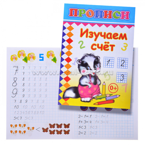 Книга прописи Изучаем счет